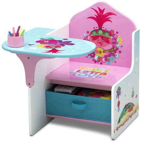 Buy Trolls World Tour Chair Desk with Storage Bin by Delta Children ...