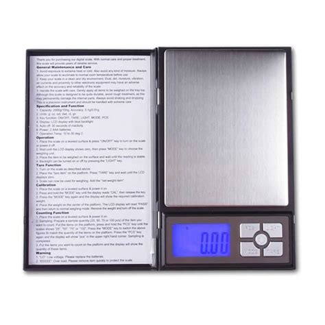 2000g x 0.01g Notebook Series Digital Scale with 5 Digits LCD Display ...