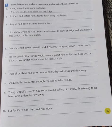 insert determiners where necessary and rewrite thes sentences - Brainly.in