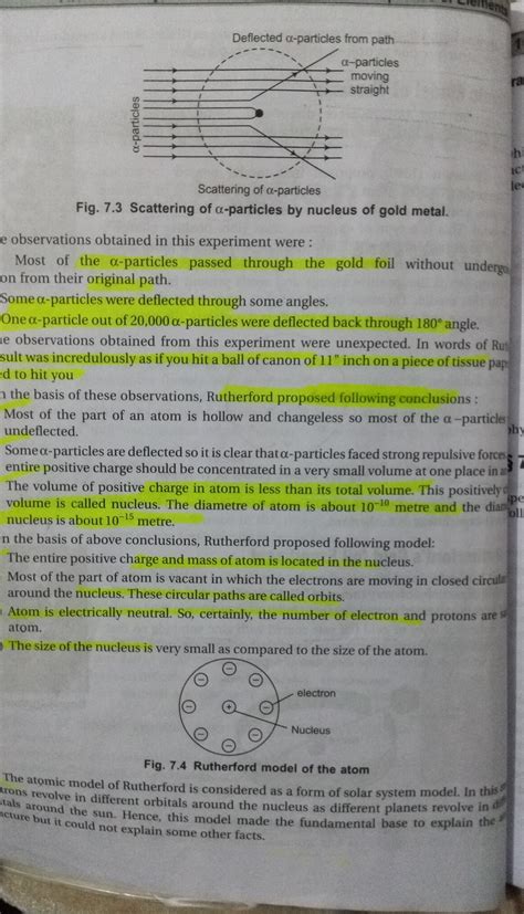 Conclusions for rutherford's model of atom - Brainly.in