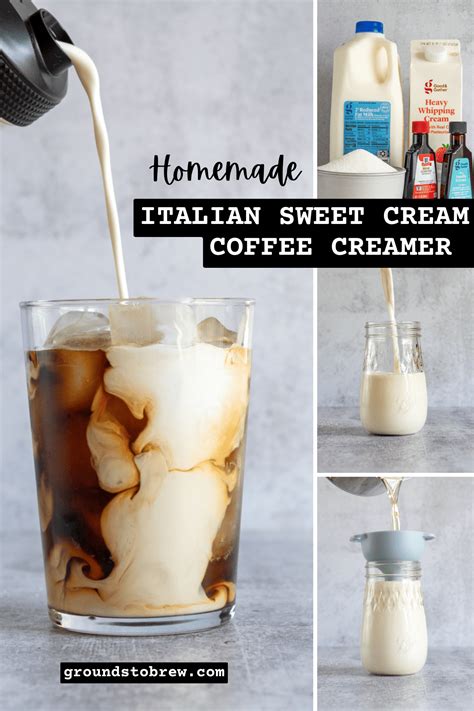 Homemade Italian Sweet Cream Coffee Creamer | Sweet cream coffee ...