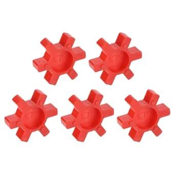 uxcell 5pcs L75 Jaw Coupling Insert, Urethane Flexible Solid Type Jaw ...