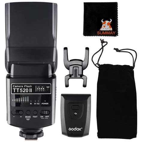 Buy Godox TT520ii Flash Speedlite Sync 5600k GN33 433Hz 0.1-5s Recycle ...