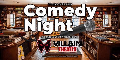 Stand-Up Comedy Show @ Books & Books, Books & Books, Coral Gables, 6 ...