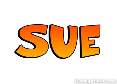 Sue Лого | Бесплатный инструмент для дизайна имени от Flaming Text