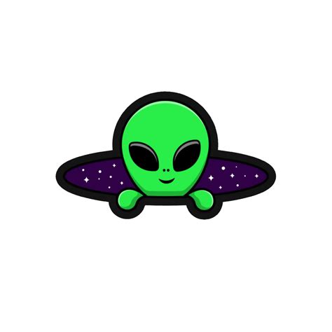 Cute Alien Sticker - CoolCage