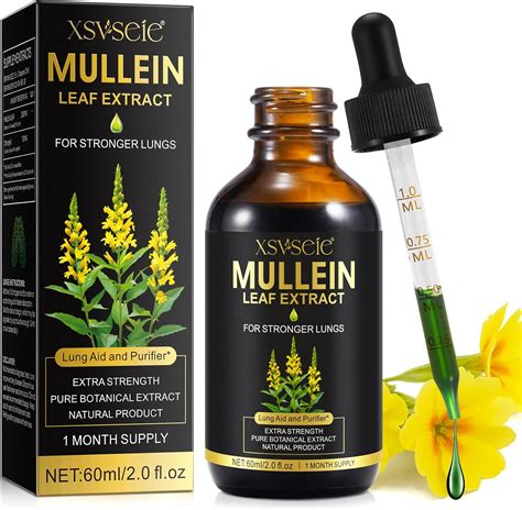 Amazon.com: Xsvseie Mullein Drops for Lungs, Mullein Leaf Extract for Lungs,Mullein Leaf Extract ...