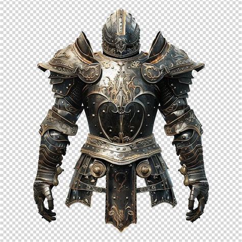 Medieval knight in armour on transparent background | Premium AI ...