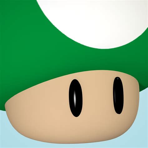 cinema4d super mario green mushroom