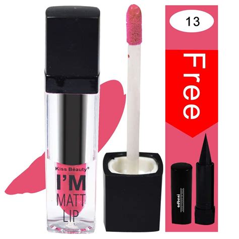 Buy Kiss Beauty I'M Matte Liquid Lipgloss Lipstick 7575B-13 Online at ...