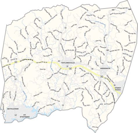 Mecklenburg County Map, North Carolina - US County Maps