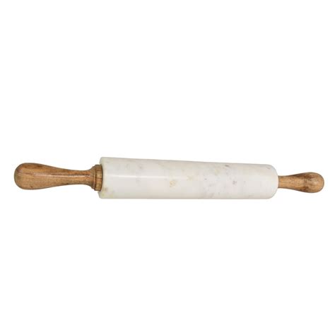 WHITE MARBLE ROLLING PIN LARGE - LUXLINA