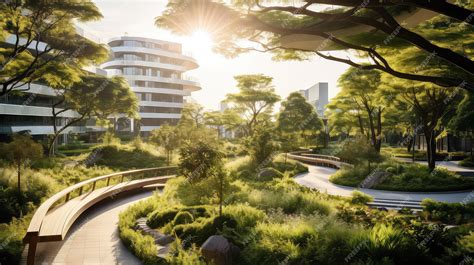 Premium AI Image | Sustainable Development of Urban Green Space