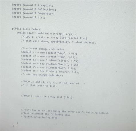 Import ArrayList Java 的图像结果
