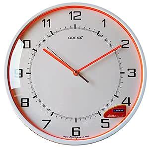 Buy Oreva Plastic Glass Wall Clock (30 x 30 cm, Red) Online at Low ...