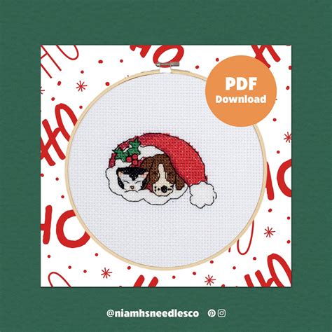Christmas Cat & Dog Cross Stitch Pattern | Digital Download PDF ...