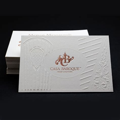 Embossed Logo Calling Card 的图像结果