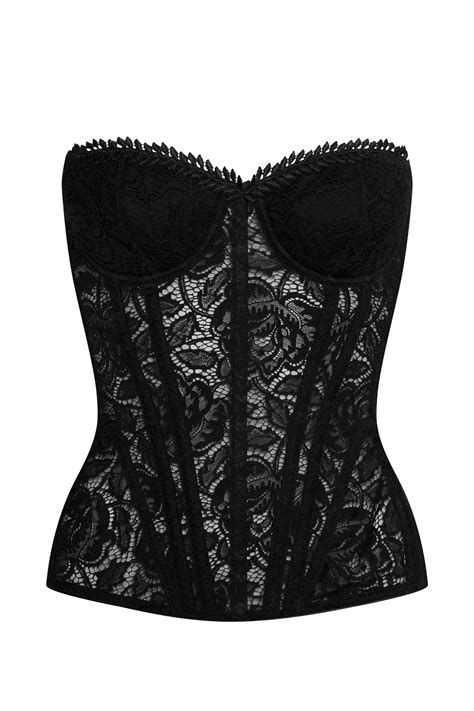 black lace corset cadolle