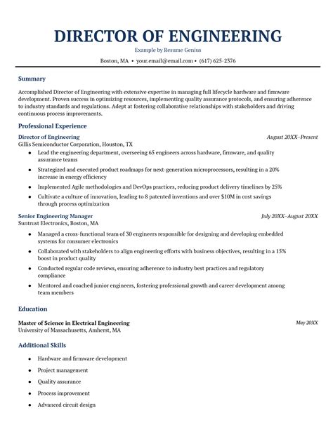 9 Director Resume Examples & Writing Guide for 2026