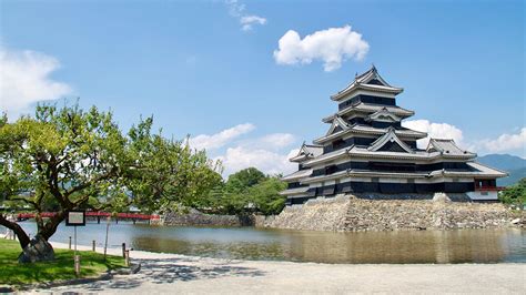 Wallpaper Japan Matsumoto Castle, Nagano Castles park 1920x1080