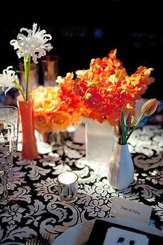 Orange White Wedding Theme by Black White And Orange Wedding Wedding Color Theme Ideas Orange White Wedding Theme