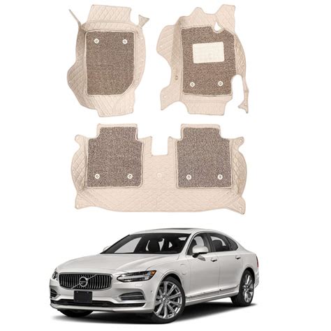 Oshotto/Coozo 7D Car Floor Mats Compatible with Volvo S90 (Set of 3 ...