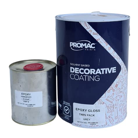 Promac Epoxy Enamel & Hardener Grey 5L - DIY Superstore