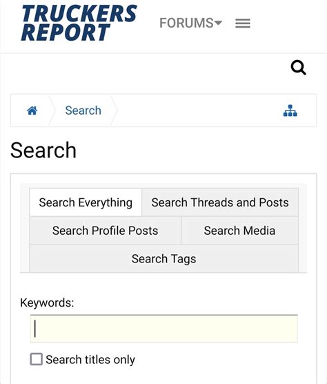 Searching for Keywords within one long thread | TruckersReport.com ...