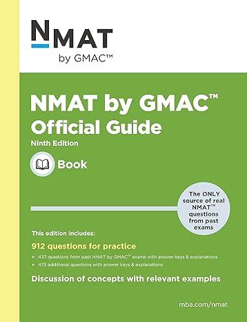 NMAT by GMAC™ Official Guide, 9ed eBook : GMAC: Amazon.in: Books