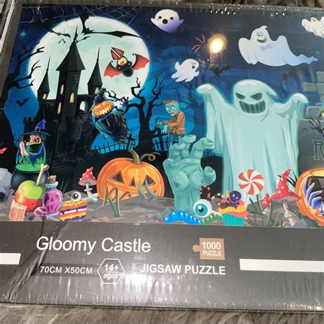 NEW Halloween Gloomy Castle Haunted House Jigsaw Puzzle 1000 Pieces ...