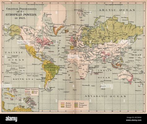 British empire map 1815 hi-res stock photography and images - Alamy
