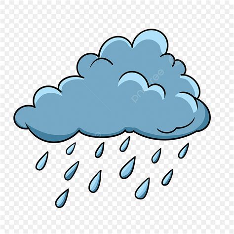 Rain Cloud PNG Picture, Blue Cute Raining Clouds, Rain, Clouds, Clip ...