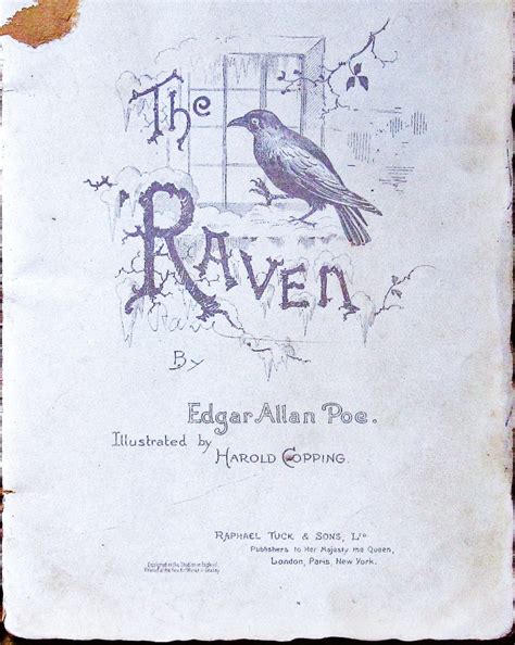 The Raven By Edgar Allan Poe. Illustrated by Harold Copping by Poe ...