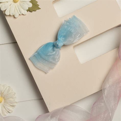 Layered Loopy Bow on Alligator Clip - Blue – ribboncandy.in