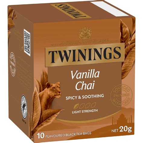 Twinings Chai Vanilla Tea Bags 10 Pack | Woolworths