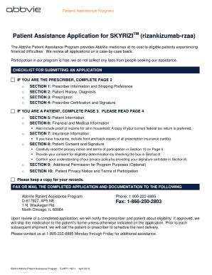 Skyrizi Patient Assistance Form - Fill and Sign Printable Template Online