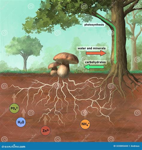 Symbiotic Association Between Plant And Fungus AI-Created Content ...