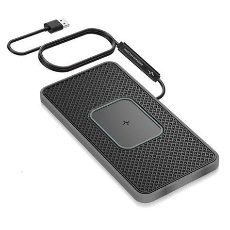 Wireless Charger,SANMIDO Wireless car Charger Charging pad 10w Non Slip ...