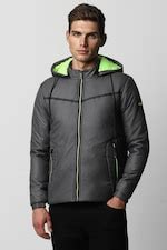 Buy Men Grey Solid Casual Jacket Online - 931692 | Van Heusen