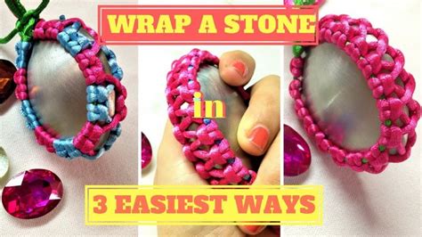 Image result for Macrame Stone Wrapping Tutorial