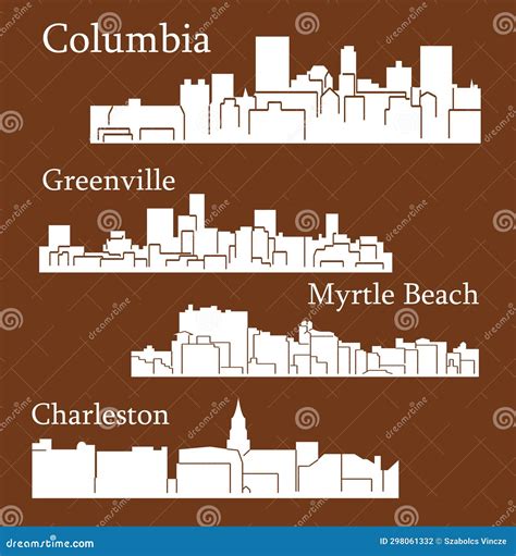 4 City in South Carolina ( Columbia, Charleston, Greenville, Myrtle ...