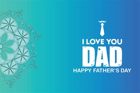 I Love You, Dad. Happy Father's Day Background Design Template ...