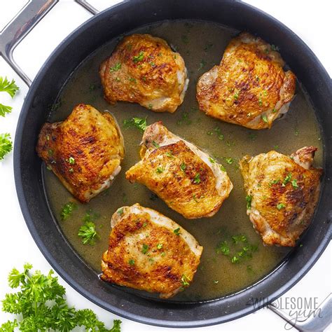 Pan Fried Chicken Thighs (So Juicy!) - Wholesome Yum