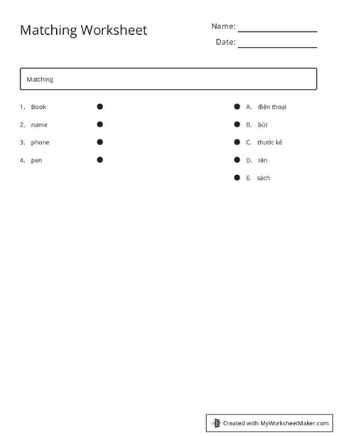 Image result for Create Interactive Matching Worksheet Online