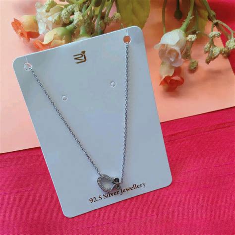 Zirconia Heart Pendant Necklace
