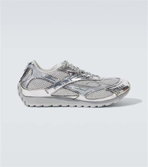 Orbit metallic-effect sneakers in silver - Bottega Veneta | Mytheresa