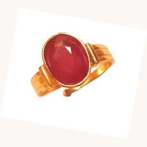 Gemzonite Manik Ring Natural Stone Ruby unheated & Untreated stone for ...