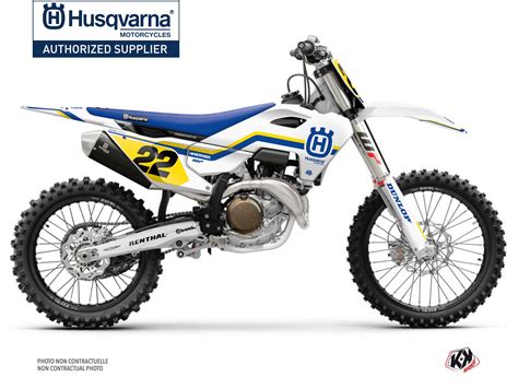 Husqvarna Fc 450 Dirt Bike Heritage K23 Graphic Kit - Kutvek Kit Graphik