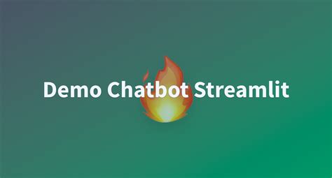 Image result for Streamlit Example Chabot