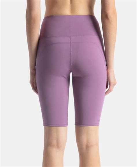 Buy Microfiber Elastane Stretch Slim Fit Shorts with Side Pockets ...